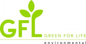 Gfl green for life logo representing corporate partnerships.