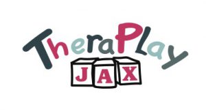 The logo for therapy play jax, highlighting corporate partnerships.