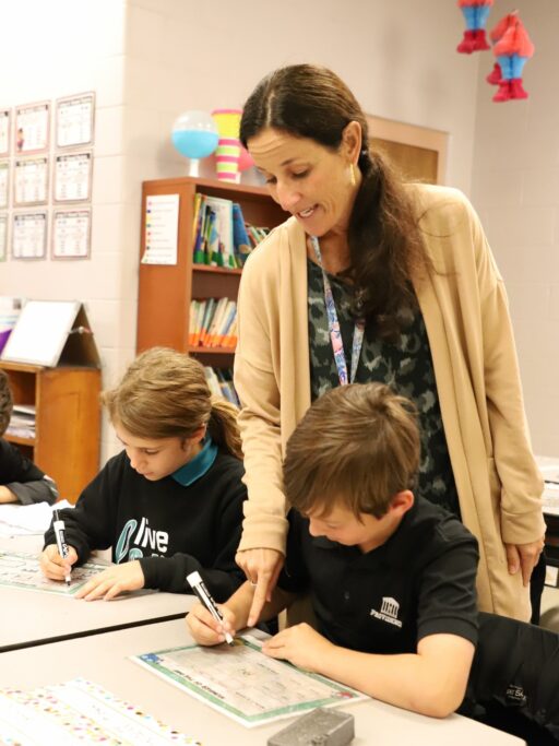 A Lower School teacher in a classroom.