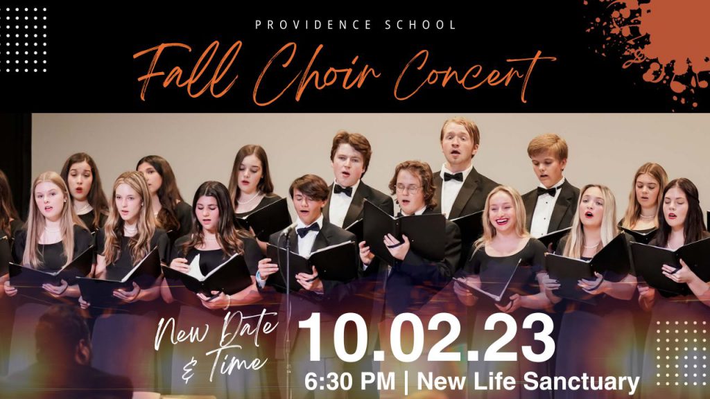 A flyer for the 2023 Fall Choir Concert.