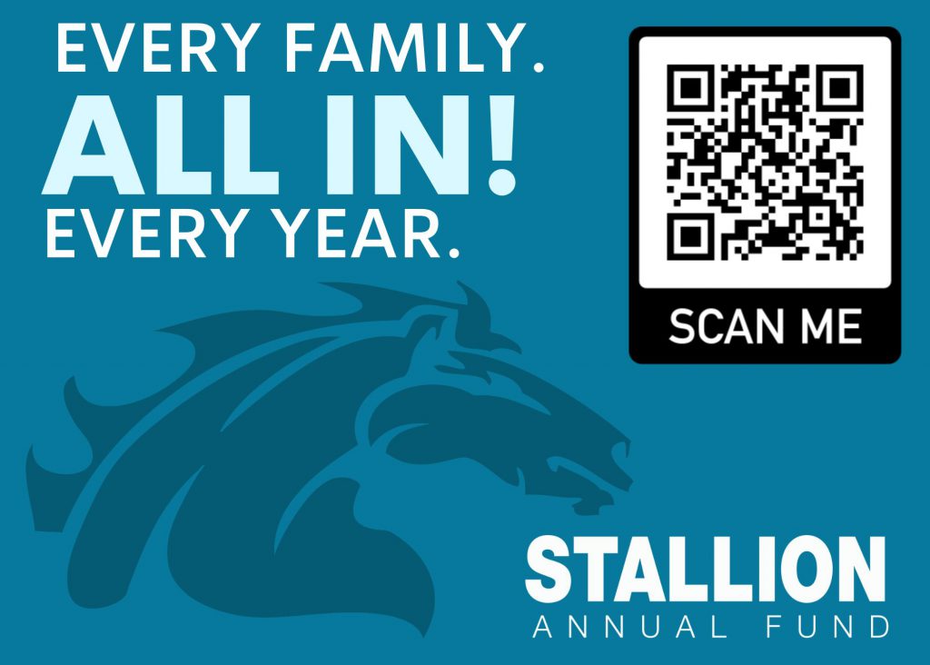 SAF QR code for the all in Stallion annual fund.