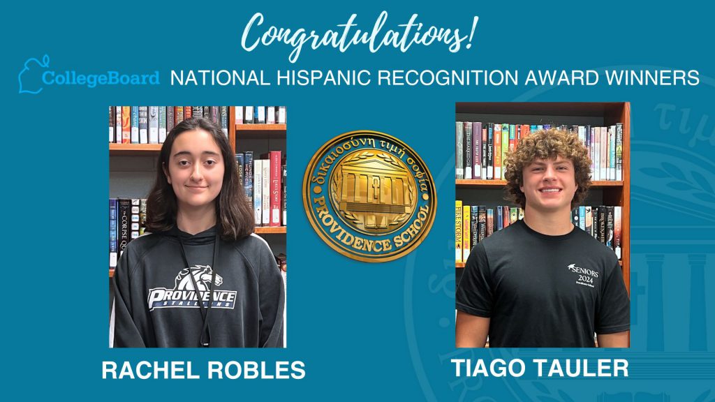 Rachel Robles and Taylor Taylor are National Hispanic Recognition winners.
