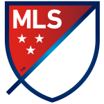 The MLS logo with stars and a shield, representing the connection between professional athletes and college scholarships.