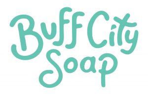 The logo for Buff City Soap featuring the 2023 PTP Fall Festival.