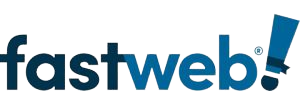 The fastweb logo on a black background is prominently displayed, creating a sleek and professional aesthetic.