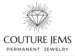 Couture jems permanent jewelry logo featuring 2023.