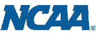 A black background highlighting the NCAA logo.