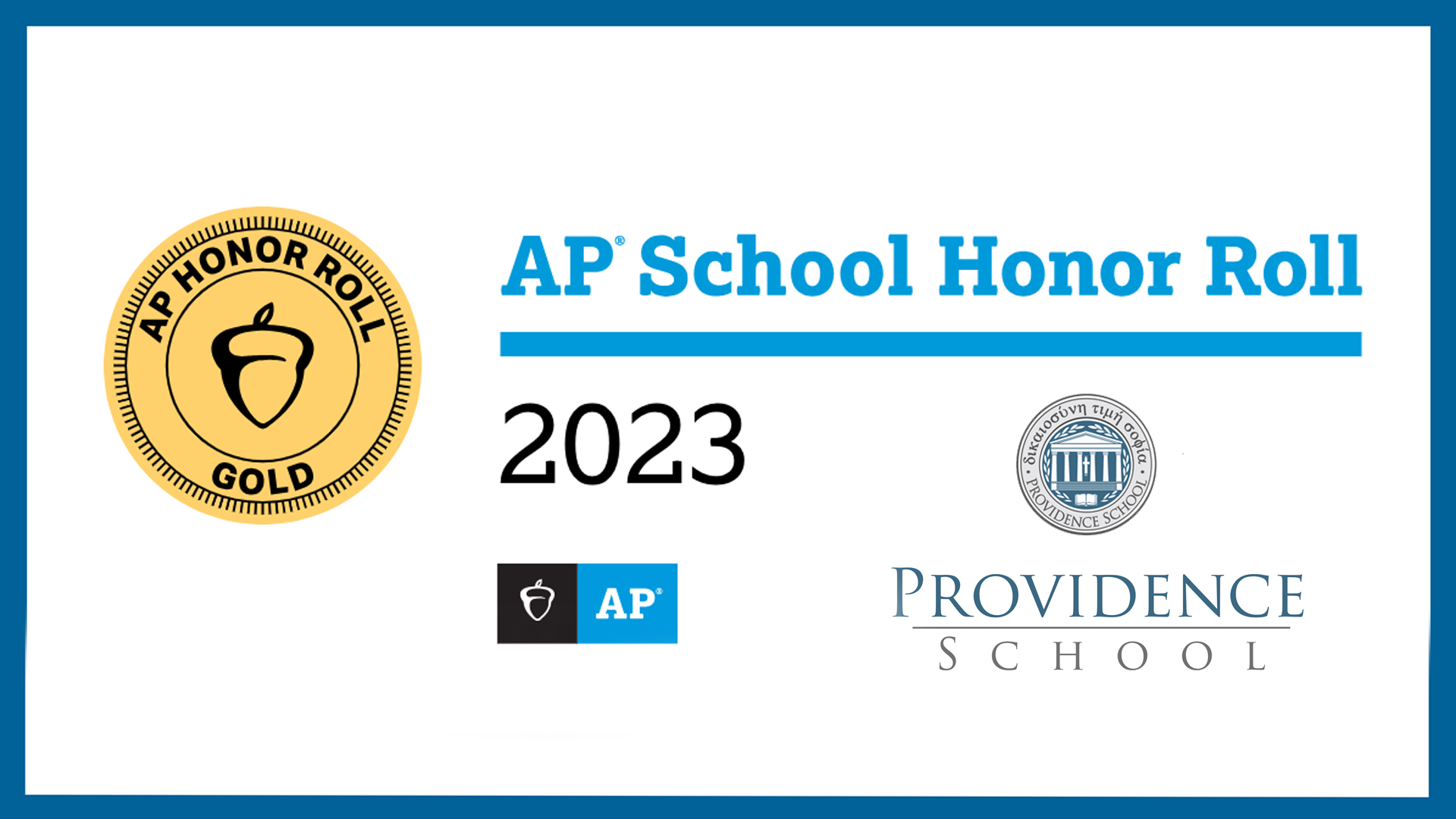 Providence Earns Gold Recognition on the 2023 AP Honor Roll - Providence  School